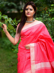 Exquisite rich look heavy banarasi french pink saree