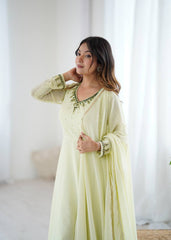 Pista Grace Anarkali Set