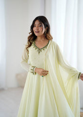 Pista Grace Anarkali Set