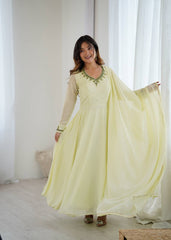 Pista Grace Anarkali Set