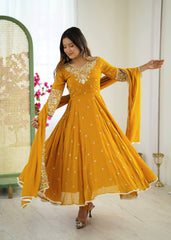 Get Your Perfect Twirl In This Mustard Glow Anarkali