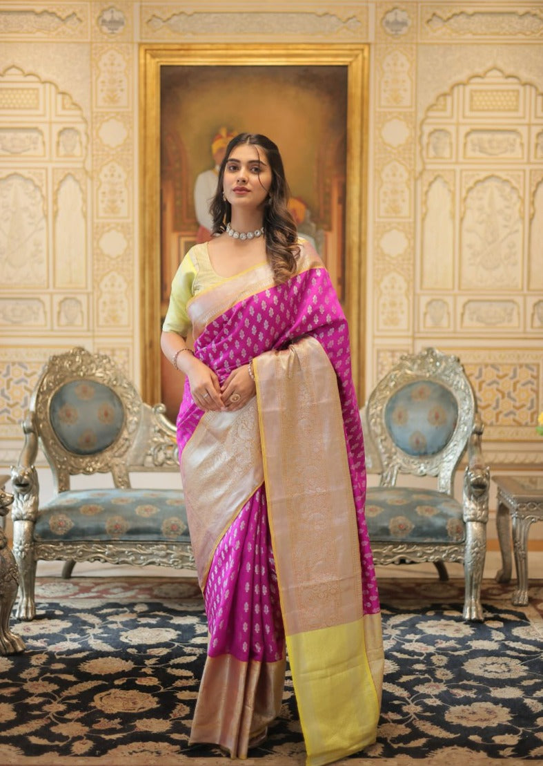 Sovereign Kanjivaram Silk Zari Weaving Worked Saree