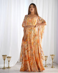 Lightweight Floral Festive Indo-Western Ensemble!